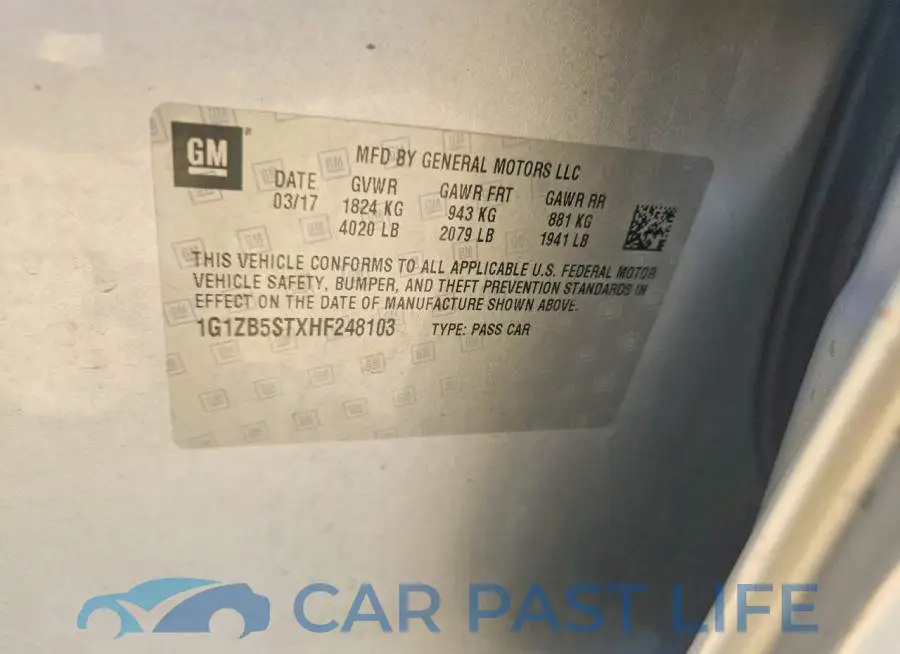1G1ZB5STXHF248103# 12