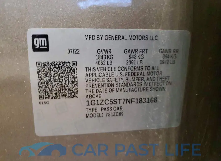 1G1ZC5ST7NF183168# 12