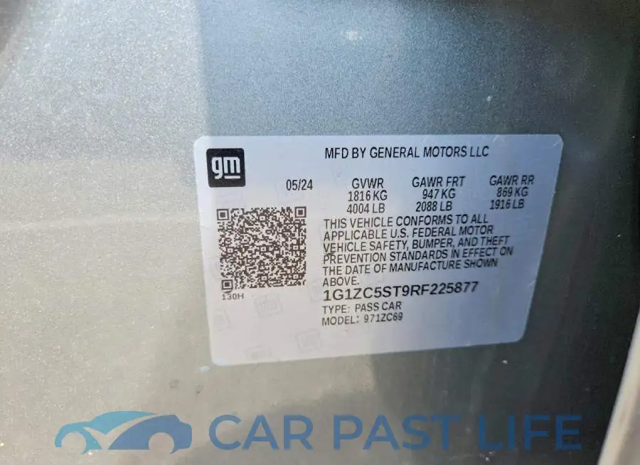 1G1ZC5ST9RF225877# 12