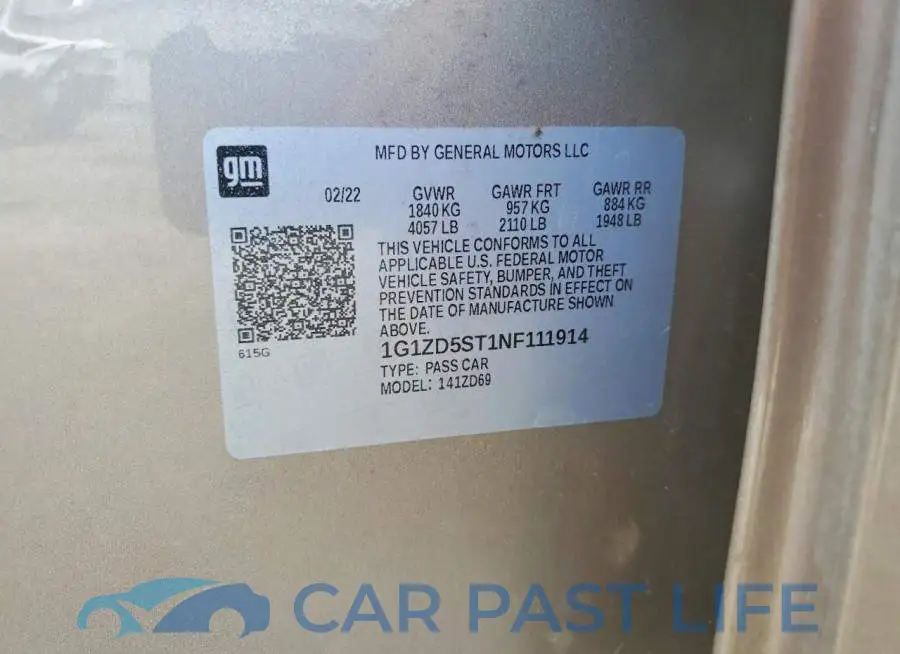 1G1ZD5ST1NF111914# 12