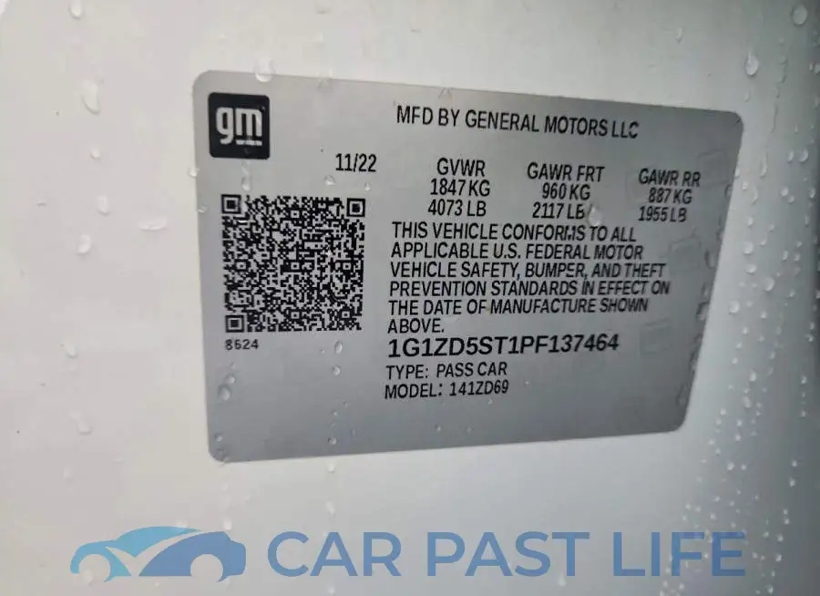 1G1ZD5ST1PF137464# 12