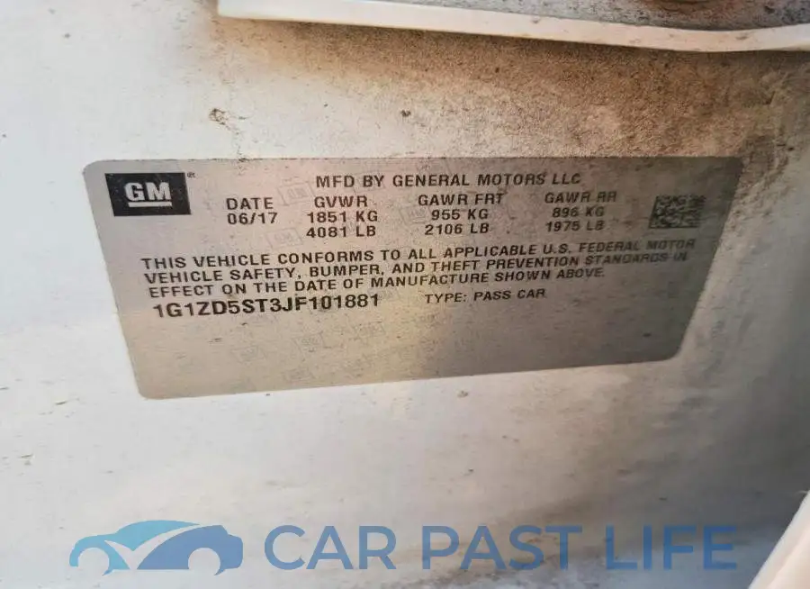 1G1ZD5ST3JF101881# 12