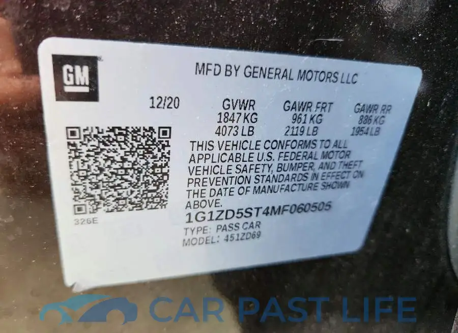 1G1ZD5ST4MF060505# 12