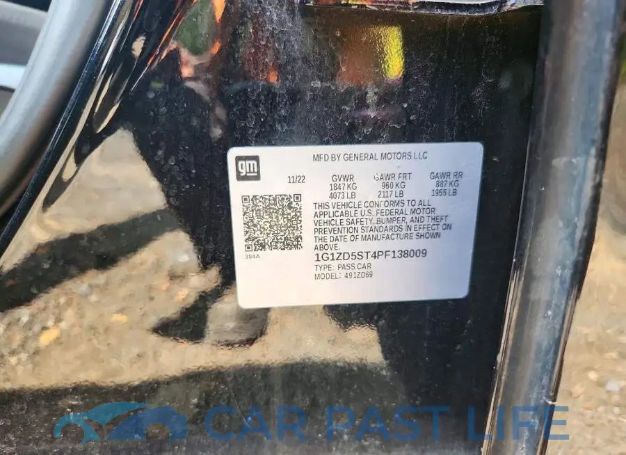 1G1ZD5ST4PF138009# 12