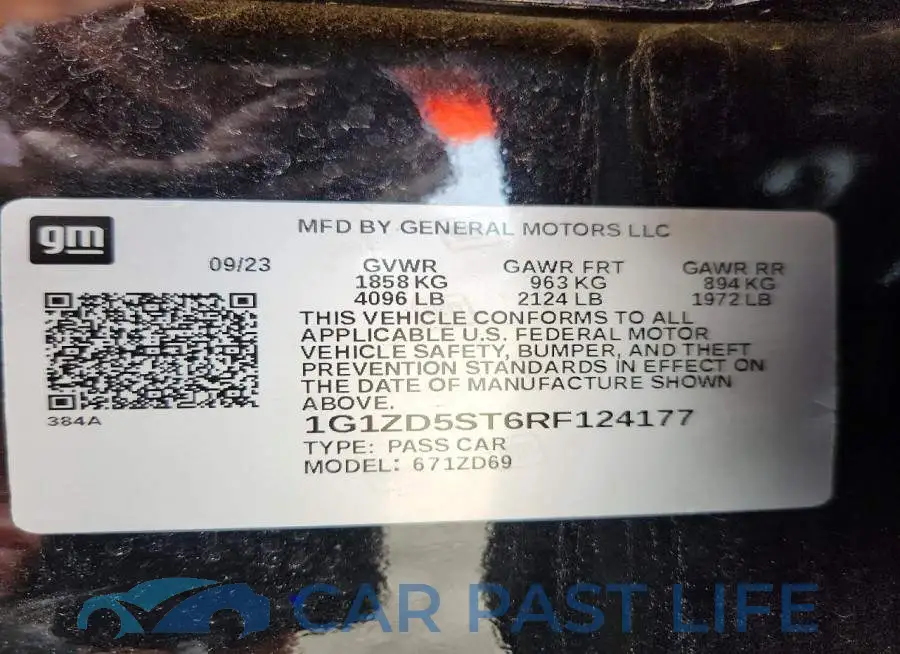 1G1ZD5ST6RF124177# 12