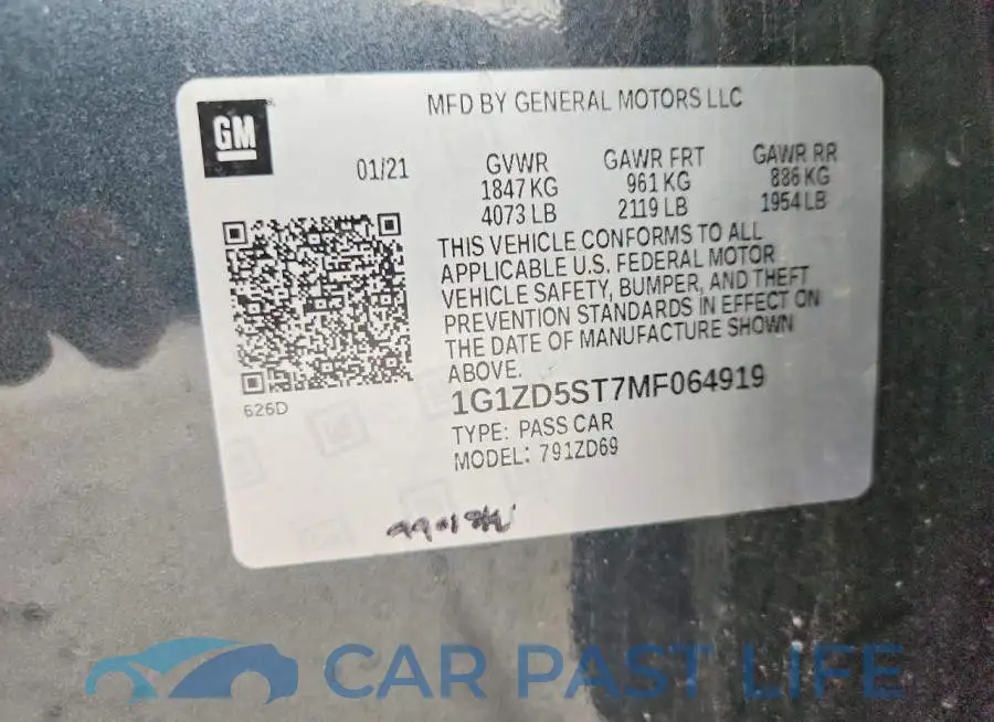 1G1ZD5ST7MF064919# 13