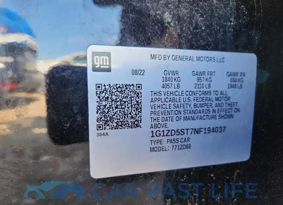 1G1ZD5ST7NF194037# 12