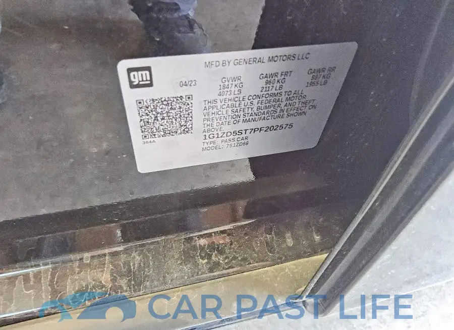 1G1ZD5ST7PF202575# 12