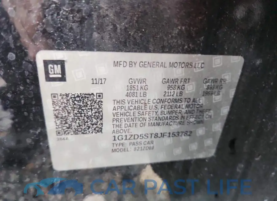 1G1ZD5ST8JF153782# 11