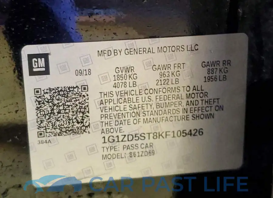 1G1ZD5ST8KF105426# 12