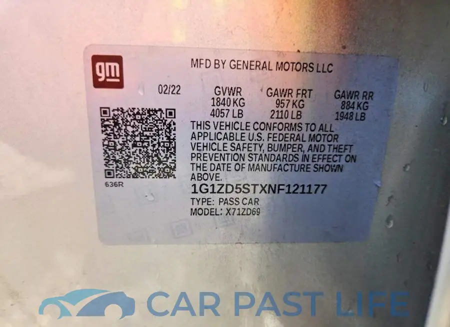 1G1ZD5STXNF121177# 12