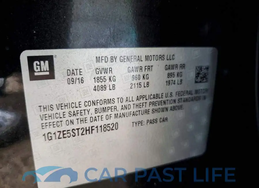 1G1ZE5ST2HF118520# 12