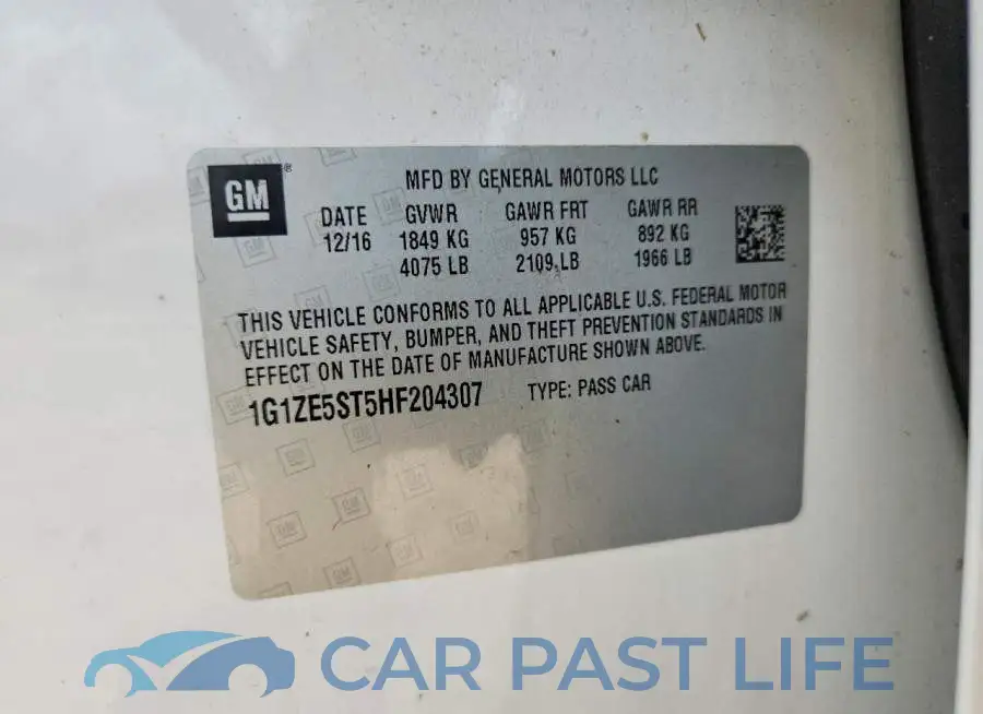 1G1ZE5ST5HF204307# 12