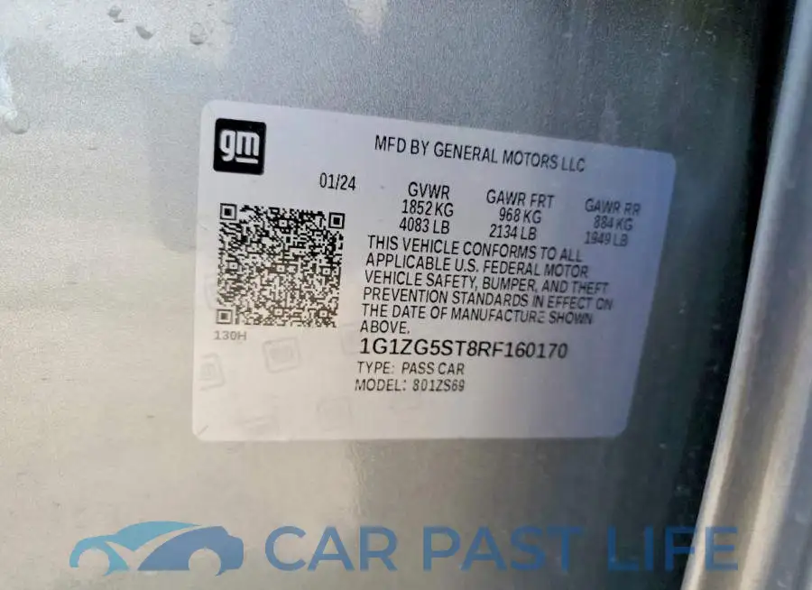 1G1ZG5ST8RF160170# 12