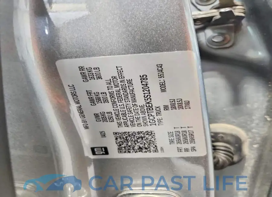 1GCPTBEK5S1204785# 13