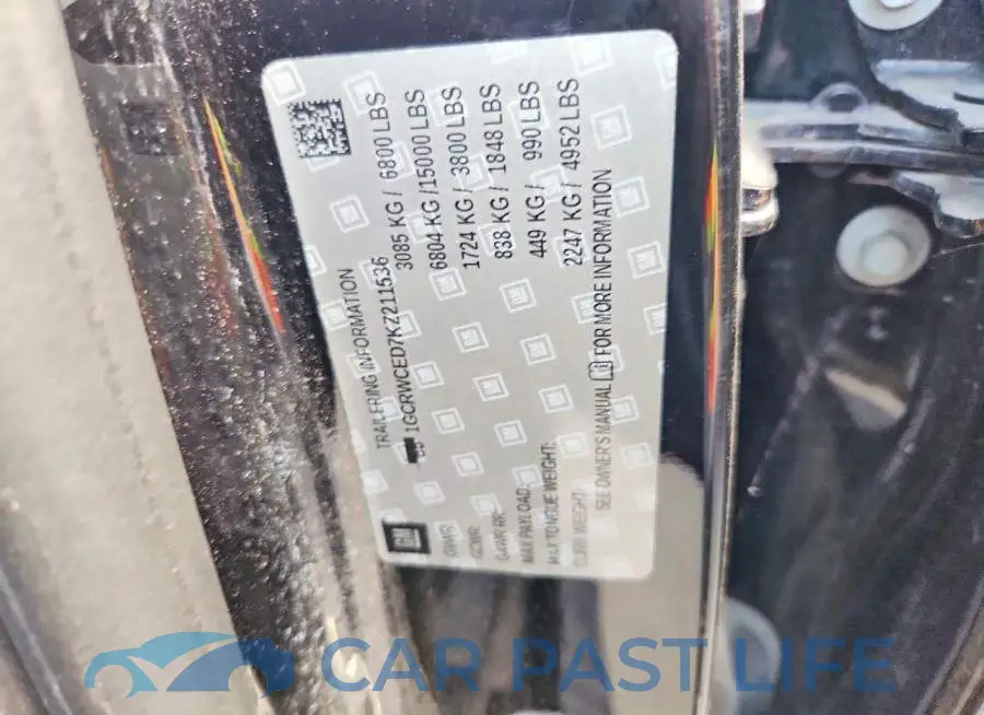 1GCRWCED7KZ211536# 12