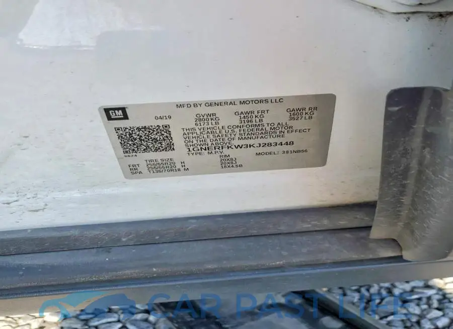 1GNERFKW3KJ283448# 13