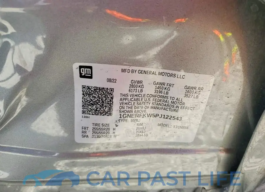 1GNERFKW5PJ122543# 12