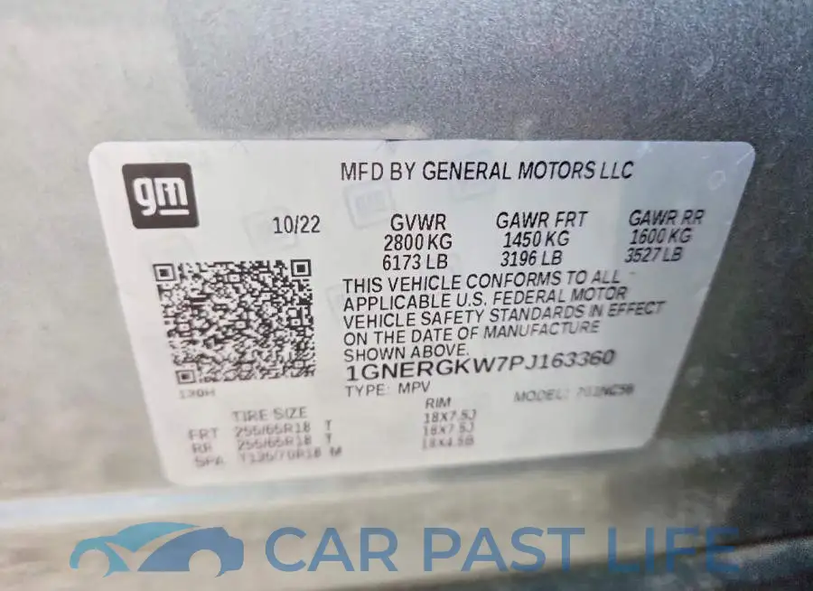 1GNERGKW7PJ163360# 13