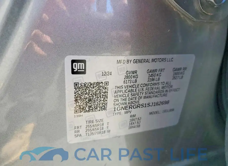 1GNERGRS1SJ162698# 14