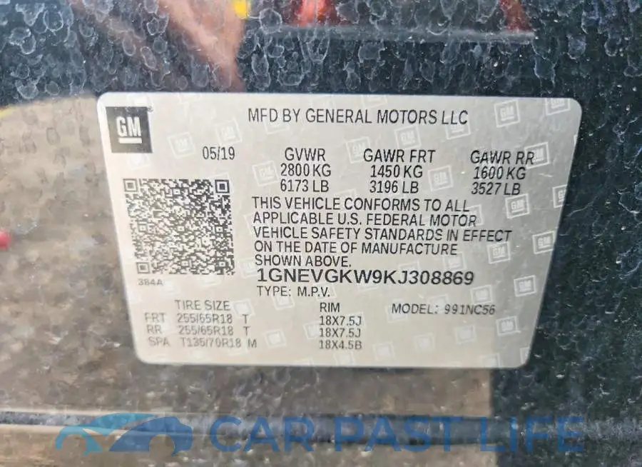1GNEVGKW9KJ308869# 13