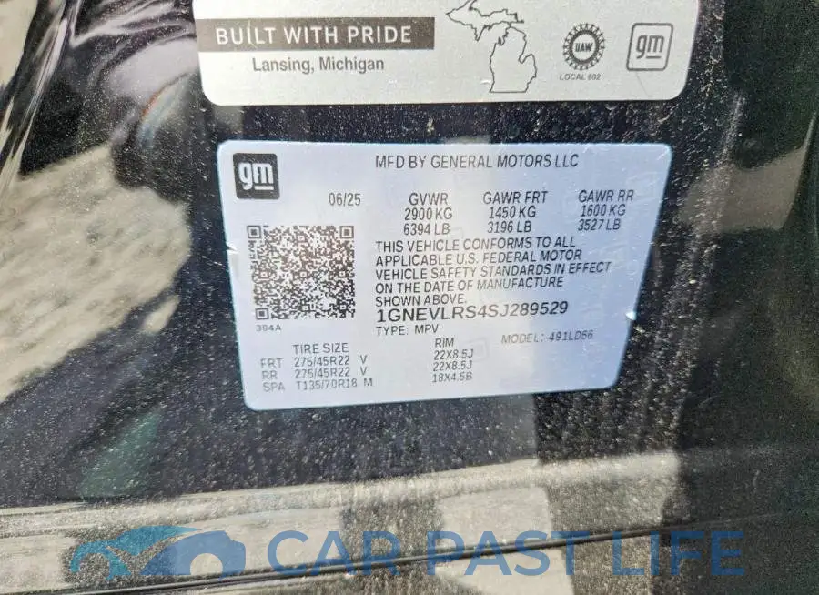 1GNEVLRS4SJ289529# 13