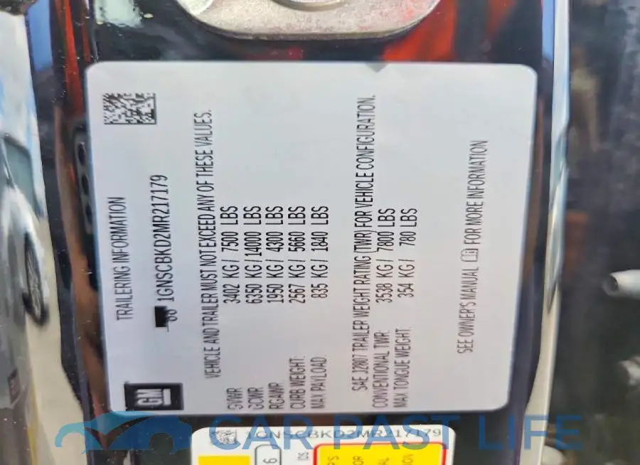 1GNSCBKD2MR217179# 13