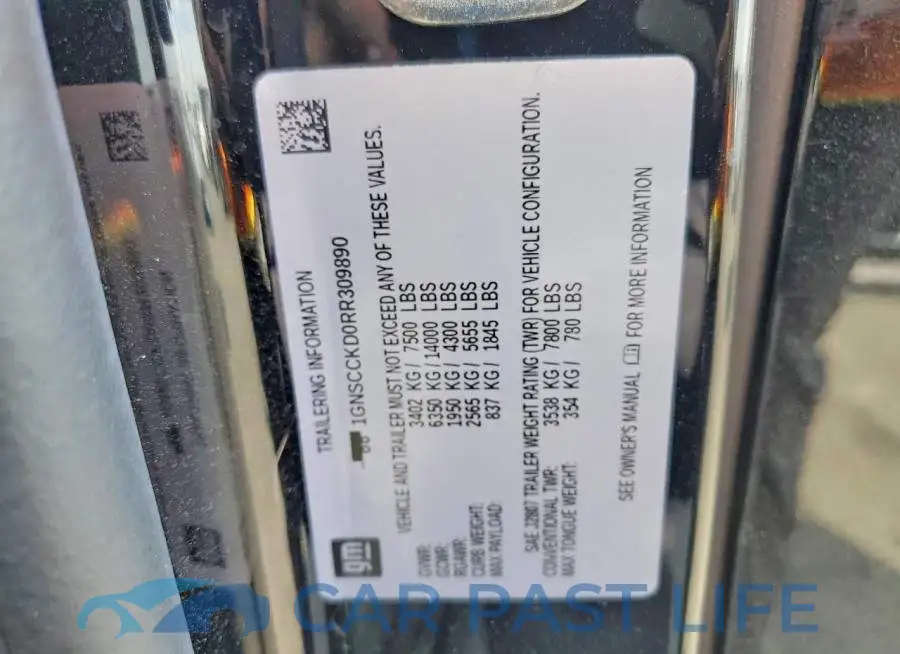 1GNSCCKD0RR309890# 13