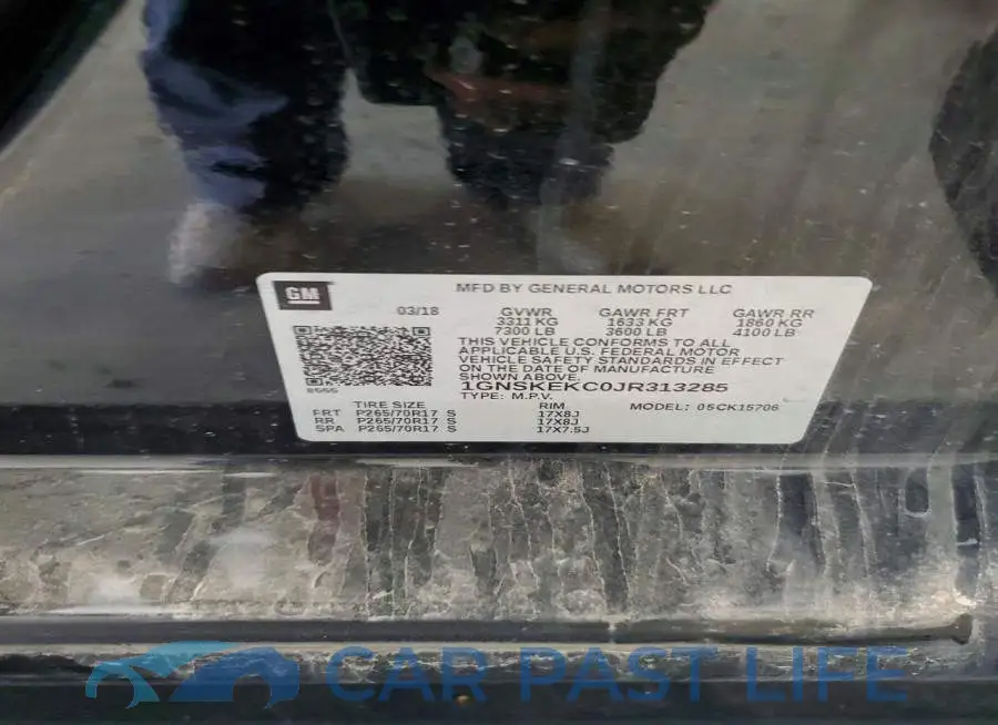1GNSKEKC0JR313285# 13