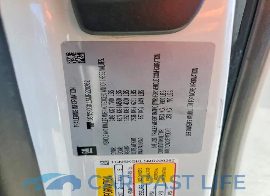 1GNSKGKL5MR220262# 13