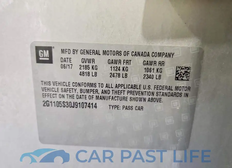 2G1105S30J9107414# 12