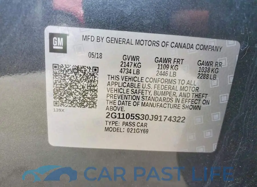 2G1105S30J9174322# 13