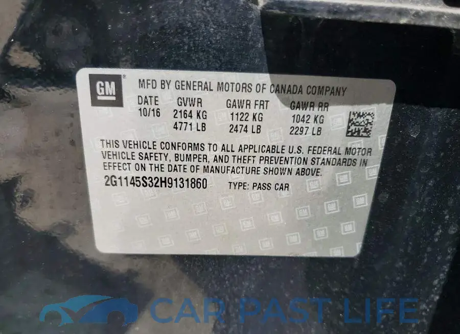 2G1145S32H9131860# 13