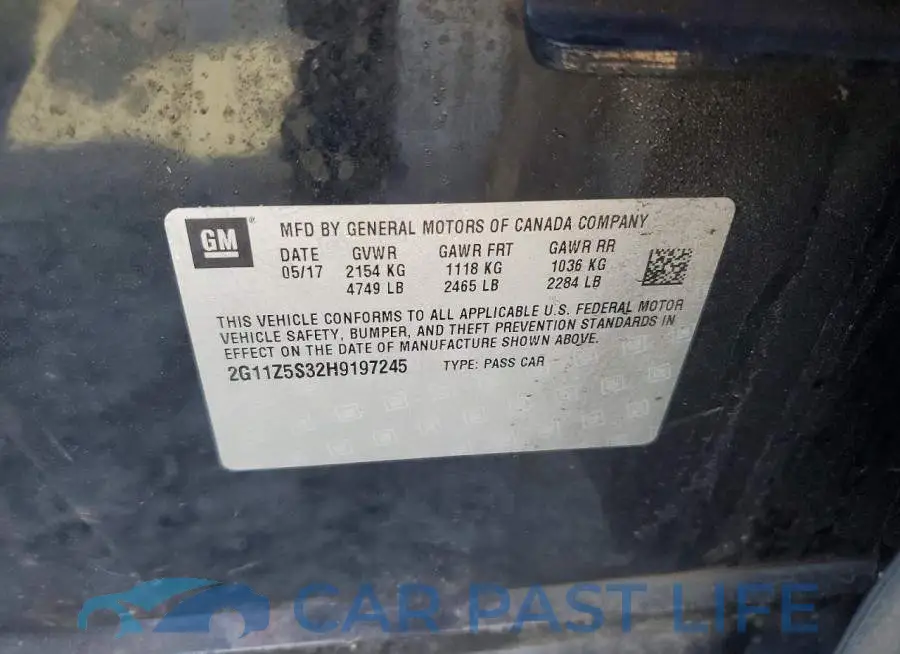 2G11Z5S32H9197245# 12