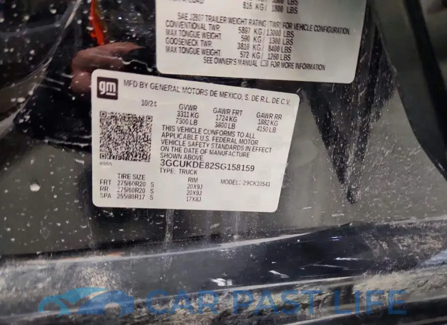 3GCUKDE82SG158159# 12
