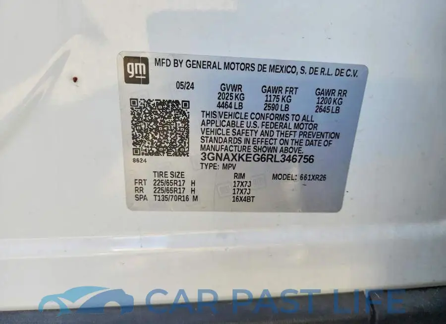 3GNAXKEG6RL346756# 13