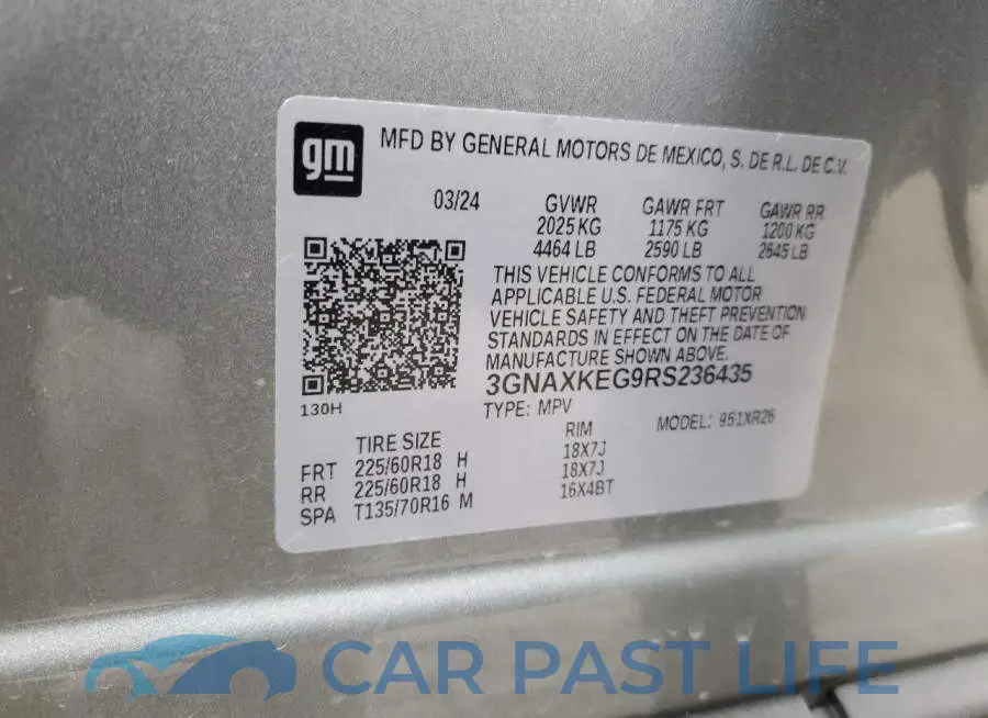 3GNAXKEG9RS236435# 13