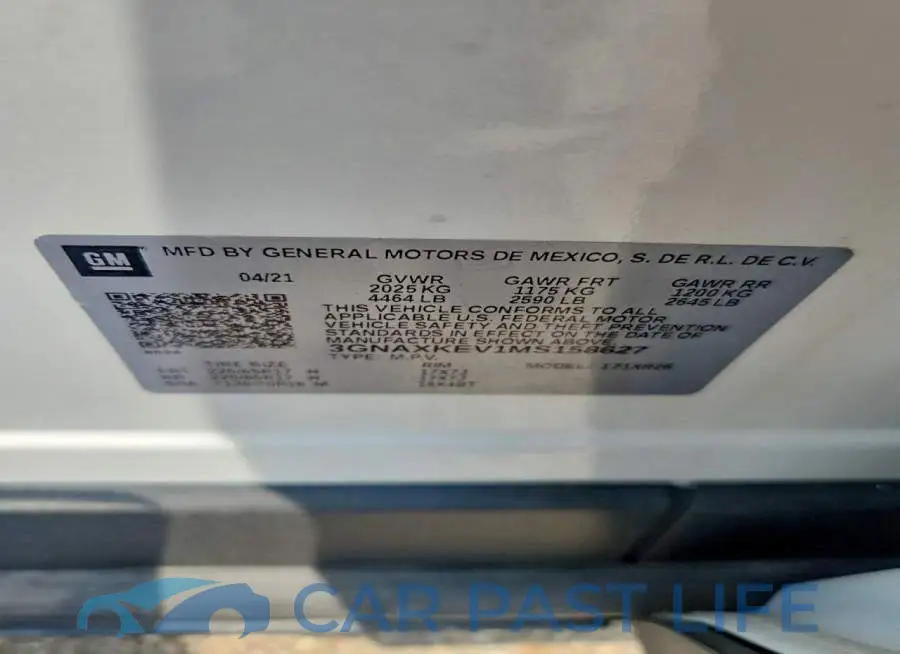 3GNAXKEV1MS158627# 13