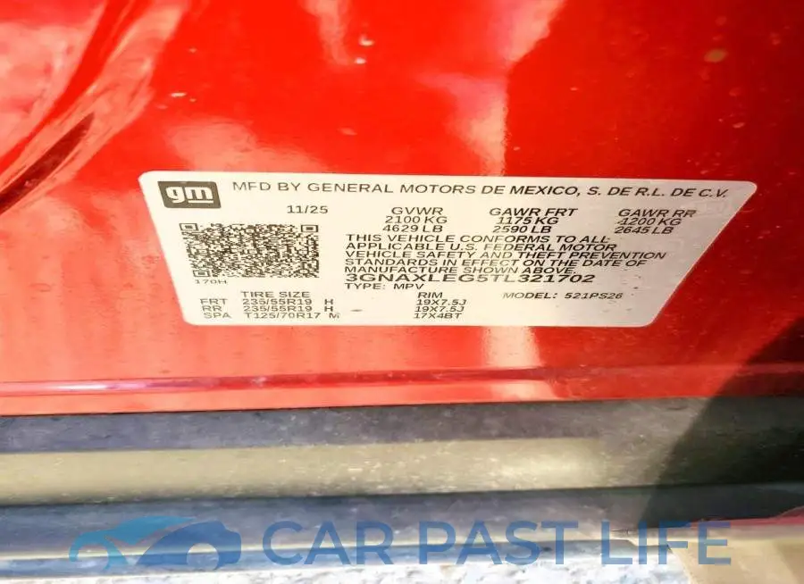 3GNAXLEG5TL321702# 12