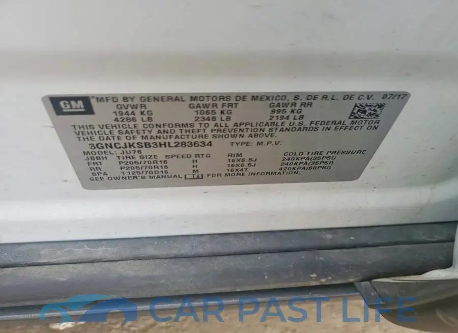 3GNCJKSB3HL283634# 13