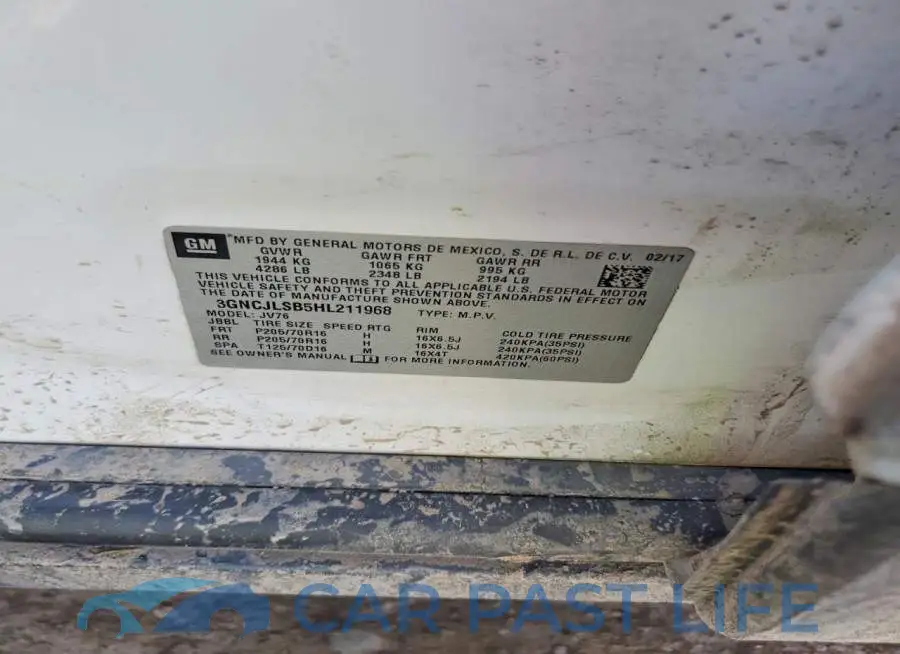 3GNCJLSB5HL211968# 13