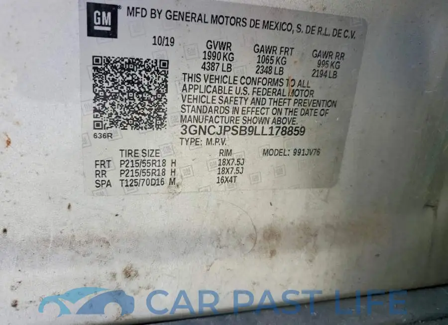 3GNCJPSB9LL178859# 13