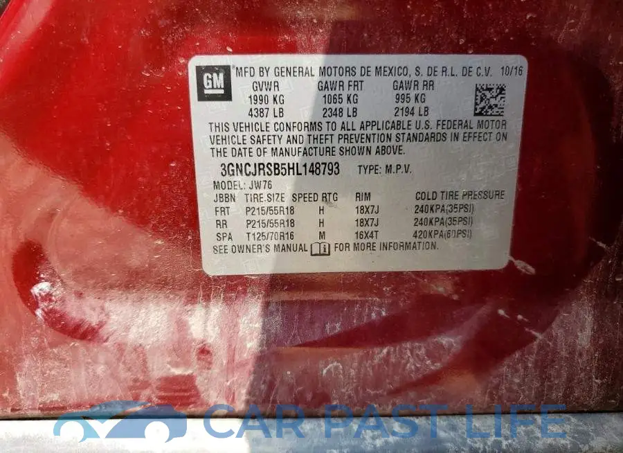 3GNCJRSB5HL148793# 13