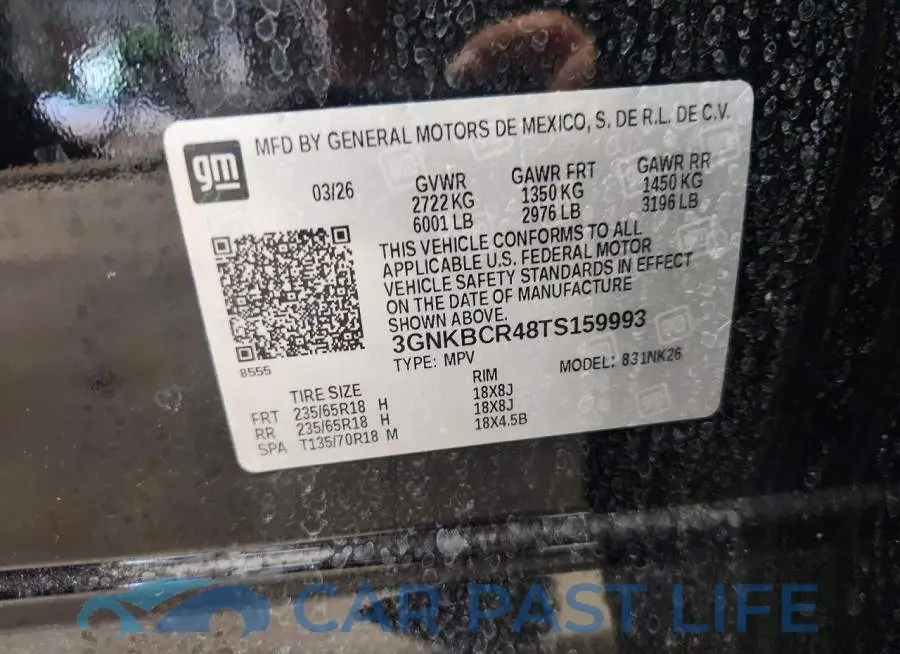 3GNKBCR48TS159993# 13