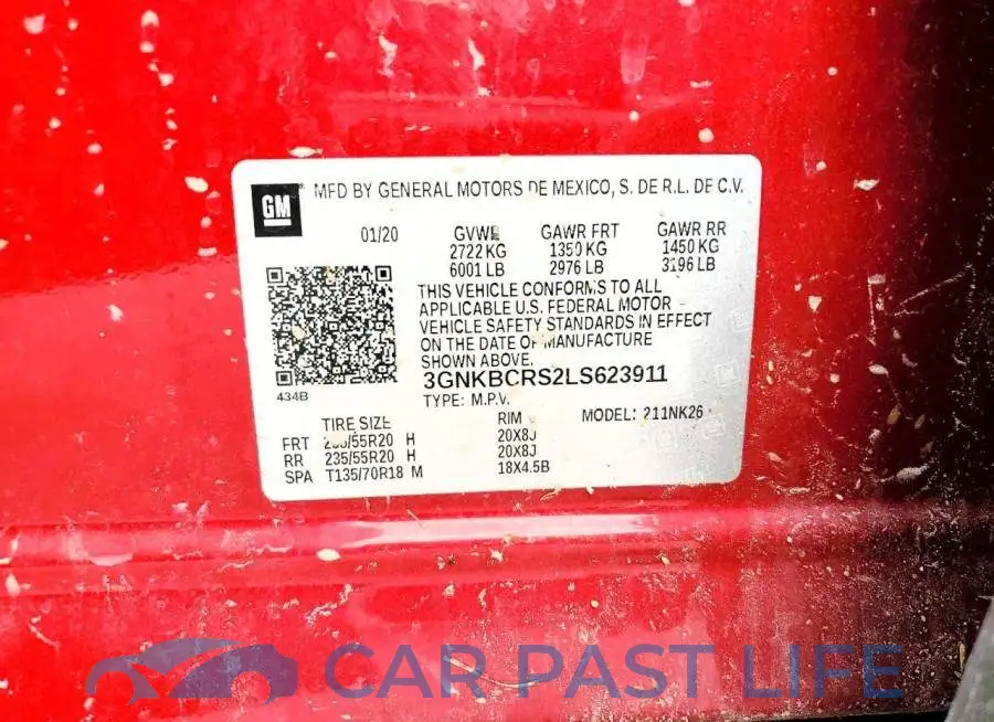 3GNKBCRS2LS623911# 13