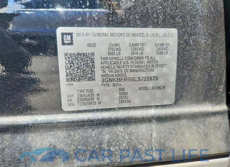 3GNKBERS6LS722873# 12
