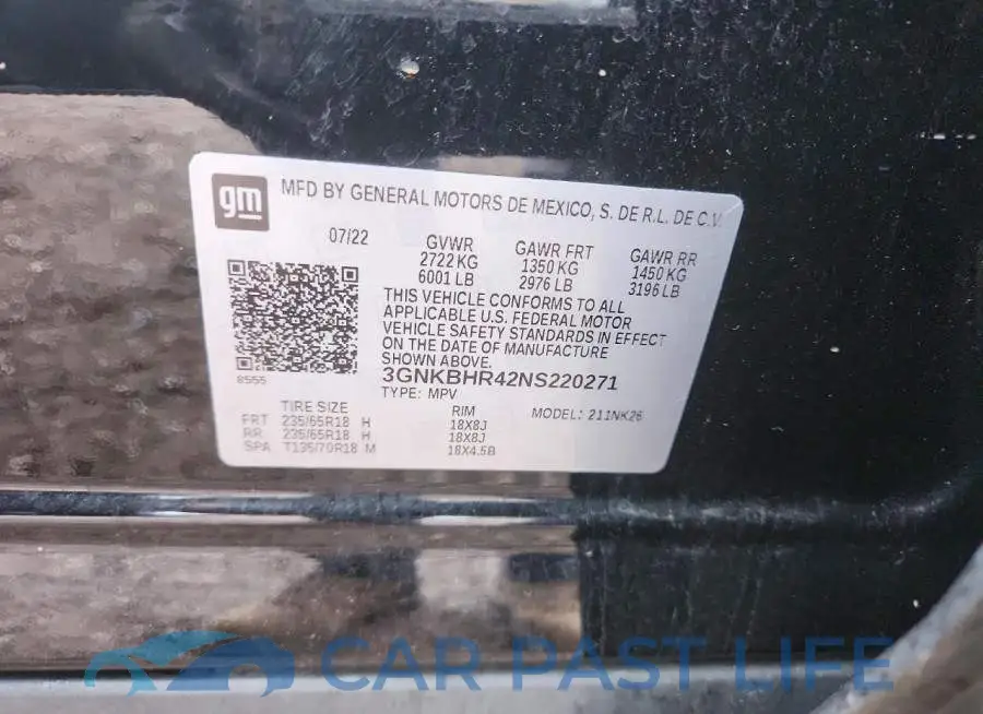 3GNKBHR42NS220271# 14