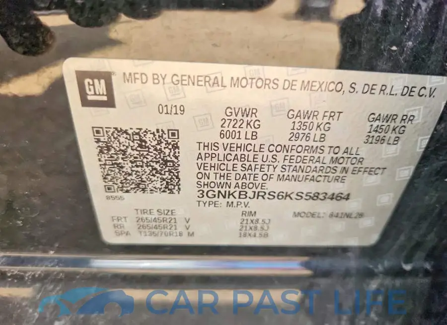 3GNKBJRS6KS583464# 13