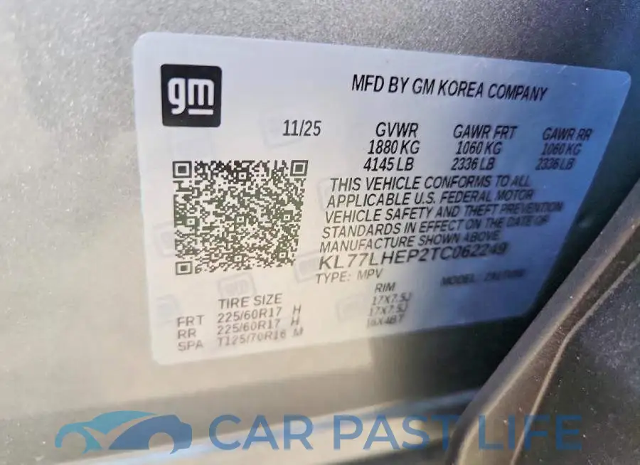 KL77LHEP2TC062249# 13