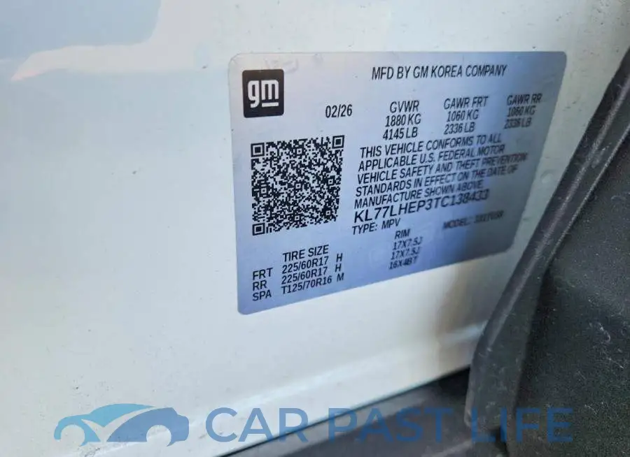 KL77LHEP3TC138433# 13